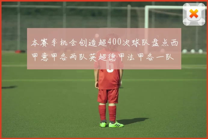 本赛季机会创造超400次球队盘点西甲意甲各两队英超德甲法甲各一队