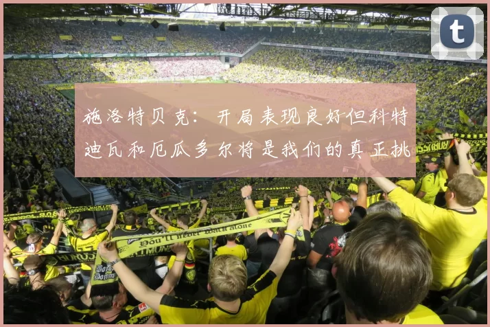施洛特贝克：开局表现良好但科特迪瓦和厄瓜多尔将是我们的真正挑战